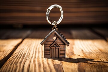 Keychain for keys in the form of a house
