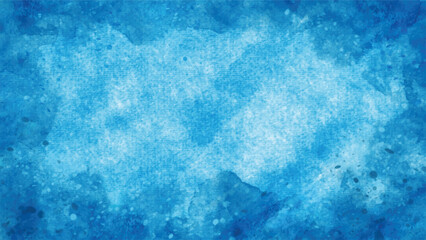 Fototapeta na wymiar Abstract blue of stain splash watercolor background