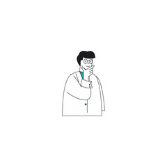 pose vector element health doctor medical
