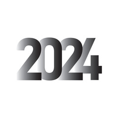 New Year 2024 logo, Happy New Year 2024 logo, Happy 2024 New Year Vector Design, Happy New Year 2024.