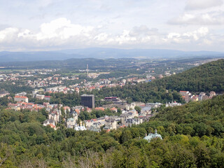 Fototapeta na wymiar Townscape in Czech Karlovy Vary