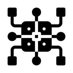 technology glyph icon