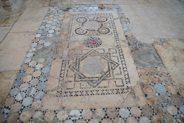 Opus sectile in Saint Nicholas Church in Demre, Antalya, Turkiye