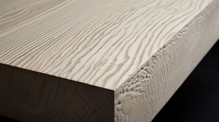 a ash wood, displaying its pale color and prominent grains, adding a touch of natural elegance to any environment.