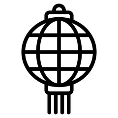 Chinese Latern Vector Graphic Icon for Chinese New Year.