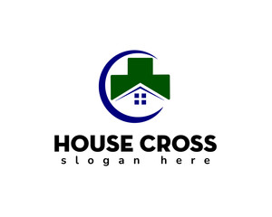 home pluss logo design template