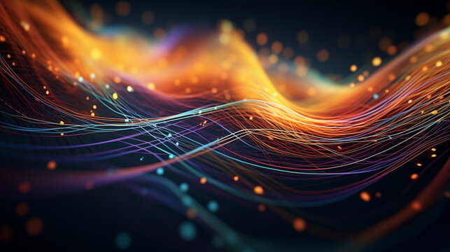 abstract futuristic lines waves powerpoint slides wallpaper background