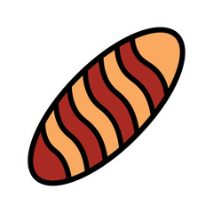Bakery Bread Food Filled Outline Icon