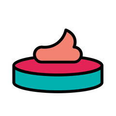 Bread Fry Loaf Filled Outline Icon