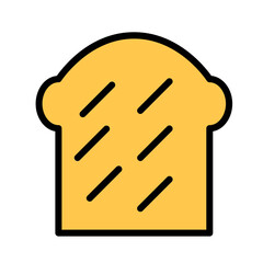 Food Sandwich Toast Filled Outline Icon