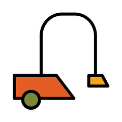 Chores Vacuum Cleaning Filled Outline Icon