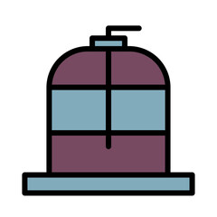 Spray Cleaning Wipe Filled Outline Icon