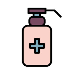 Clean Hygiene Wash Filled Outline Icon
