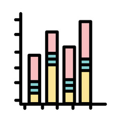 Analytics Business Data Filled Outline Icon