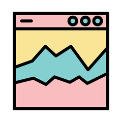 Management Data Process Filled Outline Icon