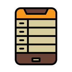 App Gambling Games Filled Outline Icon