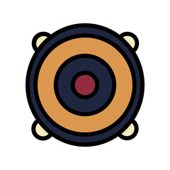 Audio Melody Music Filled Outline Icon
