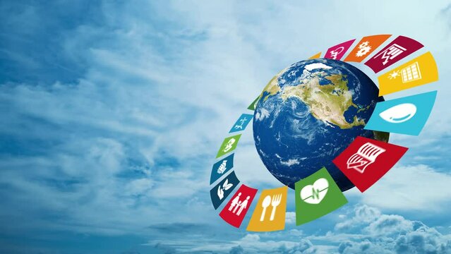 SDGsイメージ　サステナブル　持続可能な開発目標