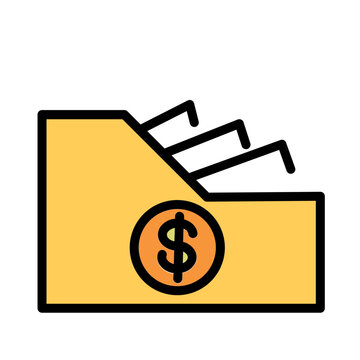 recommend clip art: Asset Financial Investment Filled Icon Outline