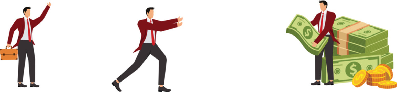 Pleading, Dollar Sign, Slavery, Abstract, Adulation, Adult, Businessman