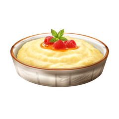 Grits isolated on transparent background