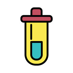 Biology Chemical Chemistry Filled Outline Icon