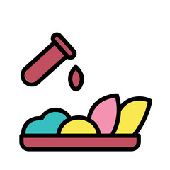 Additives Chemical Food Filled Outline Icon