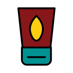 Beauty Care Cosmetic Filled Outline Icon