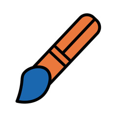Art Brush Artist Filled Outline Icon