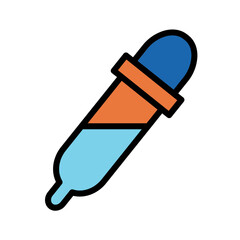 Linear Painting Photo Filled Outline Icon