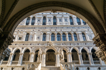 Fototapeta na wymiar Courtyard of the Doge's Palace in Venice, Italy