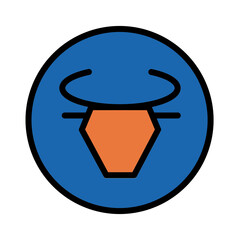 Astrology Astronomy Capricorn Filled Outline Icon