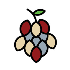 Diet Food Fresh Filled Outline Icon