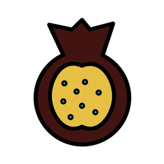 Fruit Healthy Food Filled Outline Icon