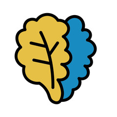 Healthy Diet Vegan Filled Outline Icon