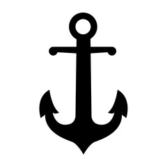 Anchor Nautical Vector Illustration isolated in white.