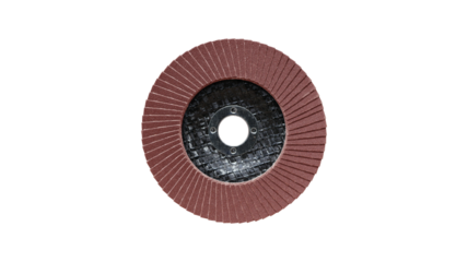 Grit angle grinder disk isolated on transparent background