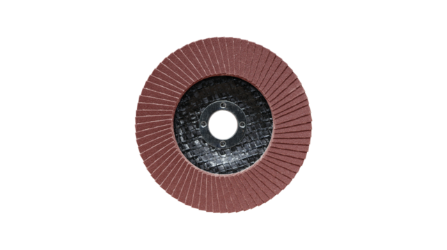 Grit angle grinder disk isolated on transparent background