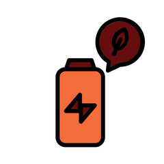 Energy Leaf Plant Filled Outline Icon