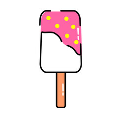 Cute Ice Cream Doodle Set