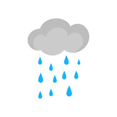 cloud sky with rain drops