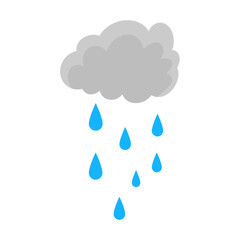 cloud sky with rain drops