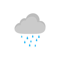 cloud sky with rain drops