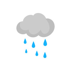 cloud sky with rain drops