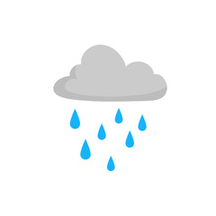 cloud sky with rain drops