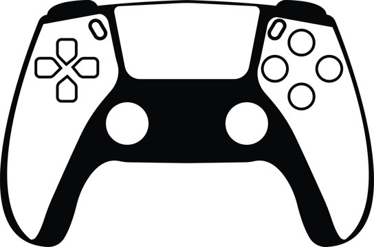 Minimal Gaming Symbol - Stream modern Games - Wireless Controller Icon - Vector. pictogram of flat icons. isolated on transparent background. used for mobile, logo design, app or UI.