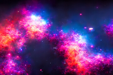 Naklejka premium nebula space background