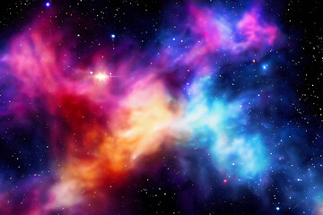 Obraz premium nebula space background