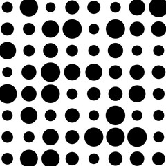 black and white dots