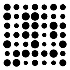 black and white dots